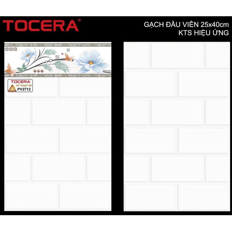 Gạch 25x40 Men bóng phẵng - Viền PV2712