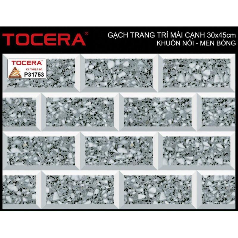 Gạch 30x45 Men bóng nổi, mài cạnh P31753