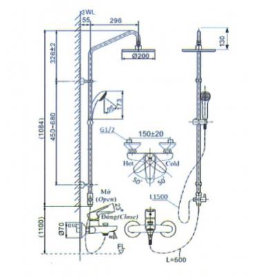 Sen tắm cây BFV-1115S