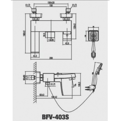 Sen tắm nóng lạnh BFV-403S