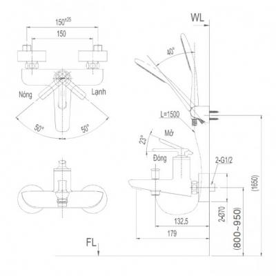 Sen tắm nóng lạnh BFV-4103S