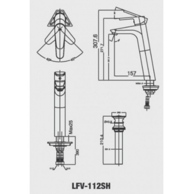 Vòi chậu đặt bàn LFV-112SH