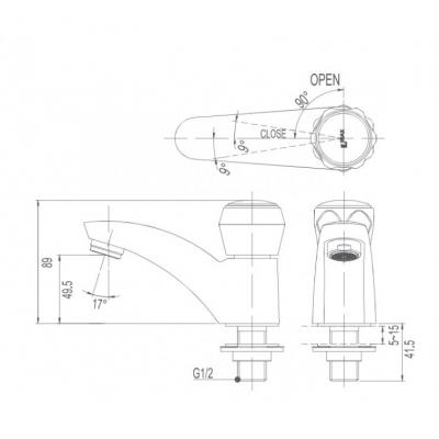 Vòi chậu nước lạnh LFV-12A